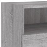 Meubles TV muraux 2pcs sonoma gris 100x30x30 cm bois ingénierie – Image 8