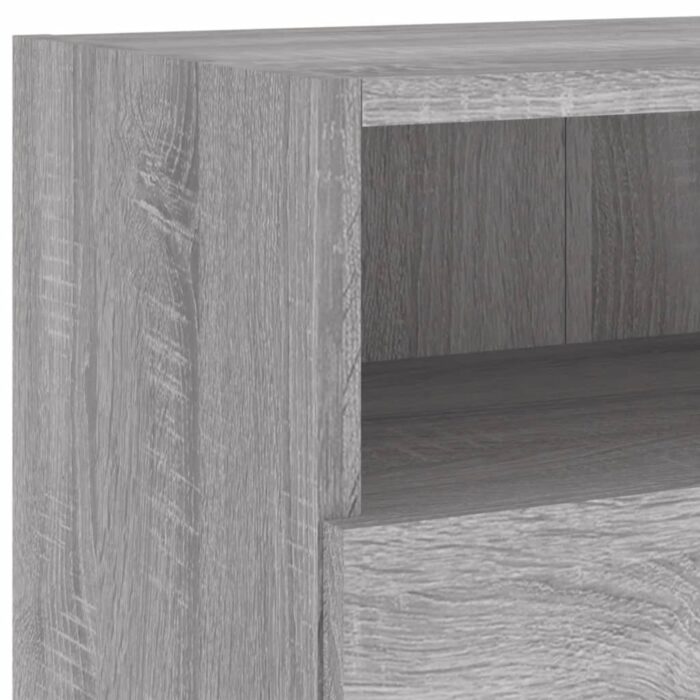 Meubles TV muraux 2pcs sonoma gris 100x30x30 cm bois ingénierie – Image 8