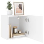Meubles TV muraux 2 pcs blanc 40,5x30x40 cm bois d'ingénierie – Image 3