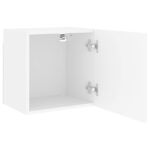 Meubles TV muraux 2 pcs blanc 40,5x30x40 cm bois d'ingénierie – Image 5