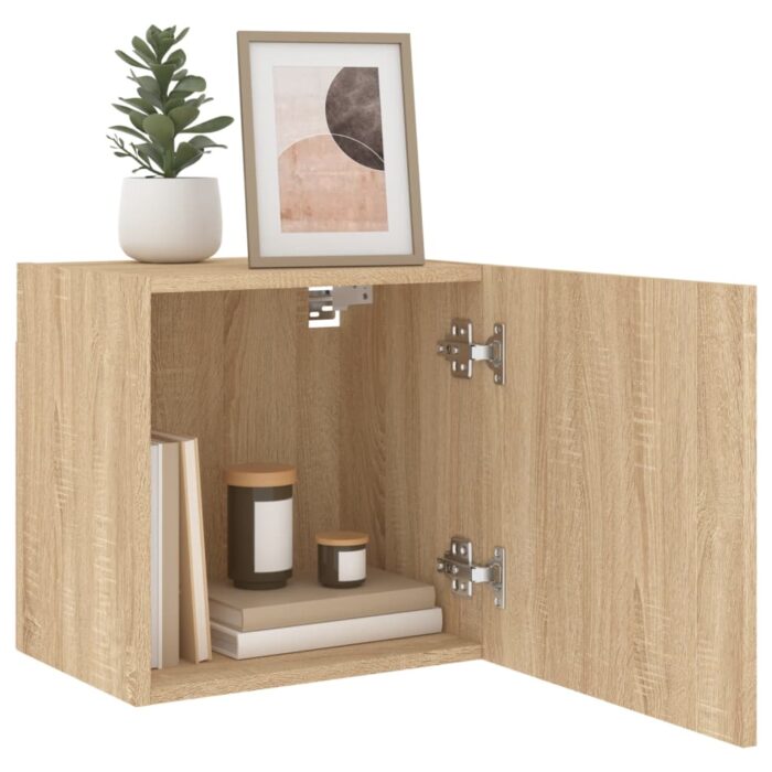 Meubles TV muraux 2 pcs chêne sonoma 40,5x30x40 cm – Image 3