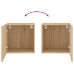 Meubles TV muraux 2 pcs chêne sonoma 40,5x30x40 cm – Image 9