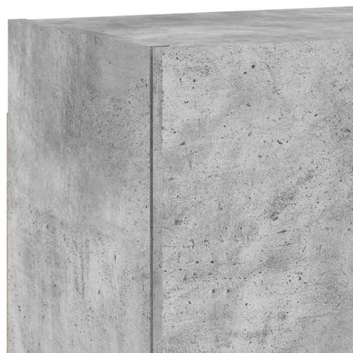 Meubles TV muraux 2 pcs gris béton 40,5x30x40cm bois ingénierie – Image 10