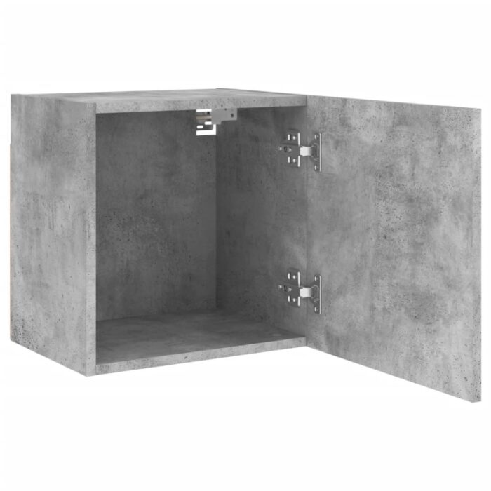 Meubles TV muraux 2 pcs gris béton 40,5x30x40cm bois ingénierie – Image 5