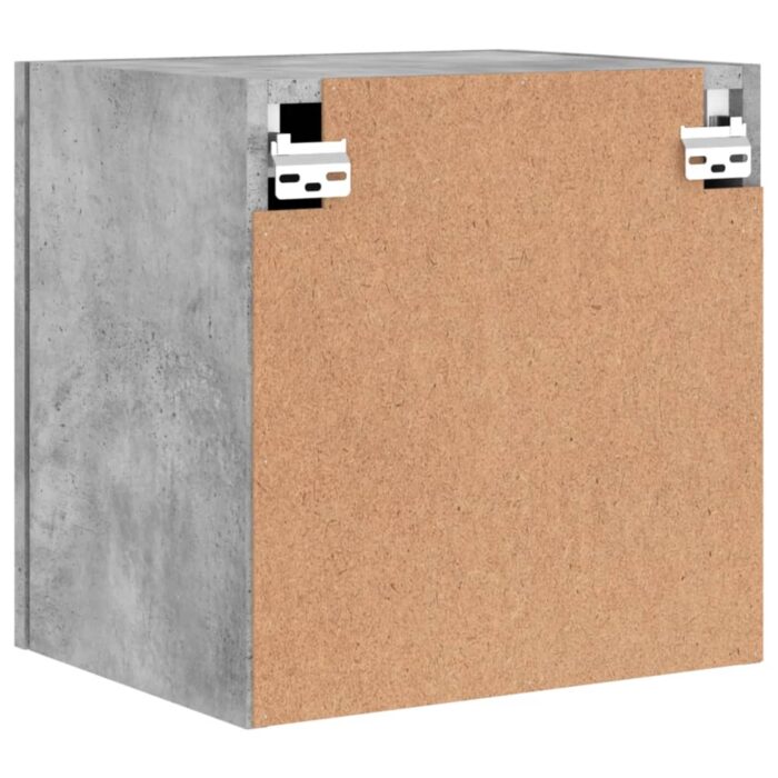 Meubles TV muraux 2 pcs gris béton 40,5x30x40cm bois ingénierie – Image 8