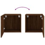 Meubles TV muraux 2 pcs chêne marron 40,5x30x40 cm – Image 9