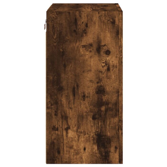 Meubles TV muraux 2 pcs chêne fumé 40,5x30x60cm bois ingénierie – Image 6