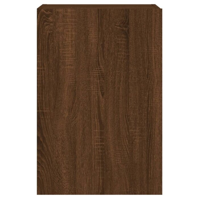 Meuble TV mural chêne marron 40,5x30x60 cm bois d'ingénierie – Image 5
