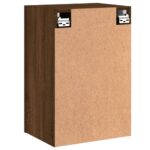 Meuble TV mural chêne marron 40,5x30x60 cm bois d'ingénierie – Image 7