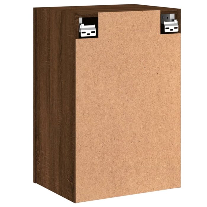 Meuble TV mural chêne marron 40,5x30x60 cm bois d'ingénierie – Image 7