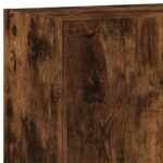 Meuble TV mural chêne fumé 40,5x30x90 cm bois d'ingénierie – Image 9