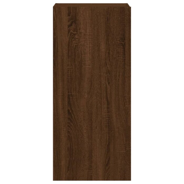 Meuble TV mural chêne marron 40,5x30x90 cm bois d'ingénierie – Image 5