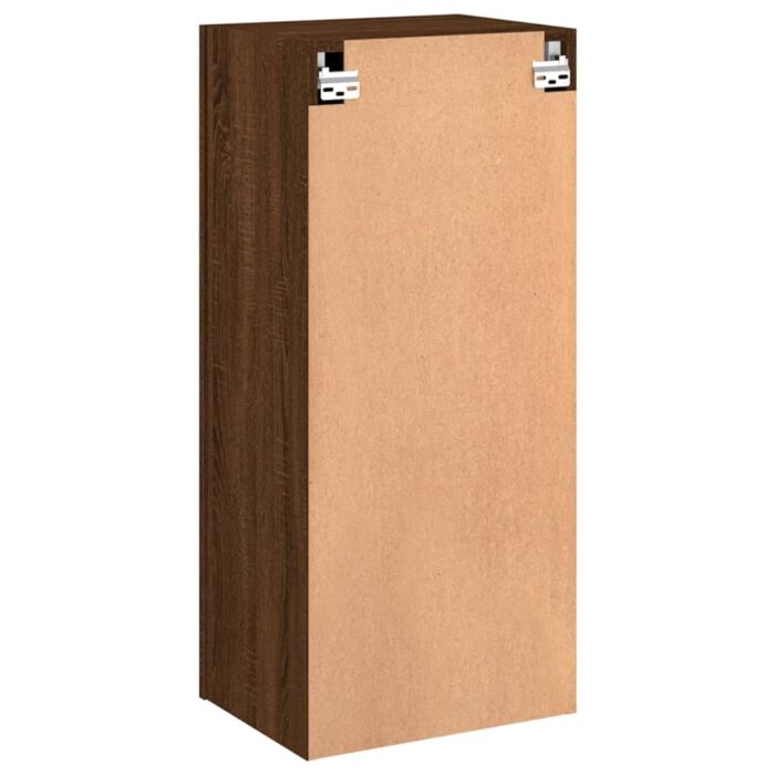 Meuble TV mural chêne marron 40,5x30x90 cm bois d'ingénierie – Image 7