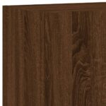 Meuble TV mural chêne marron 40,5x30x90 cm bois d'ingénierie – Image 9
