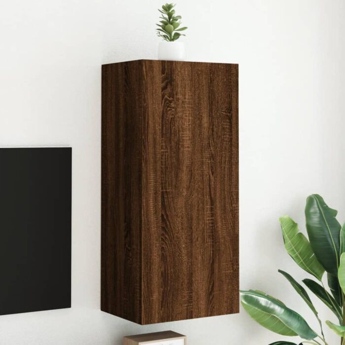 VXL8721012255142_m_en_hd_1.jpg Meuble TV mural chêne marron 40,5x30x90 cm bois d'ingénierie – Image 1