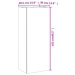 Meuble TV mural chêne sonoma 40,5x30x102 cm bois d'ingénierie – Image 12