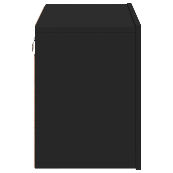 Meuble TV mural noir 60x30x41 cm – Image 5