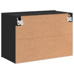Meuble TV mural noir 60x30x41 cm – Image 6