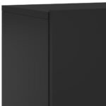 Meuble TV mural noir 60x30x41 cm – Image 7