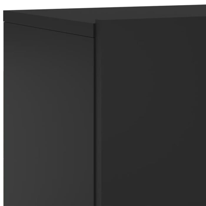 Meuble TV mural noir 60x30x41 cm – Image 7