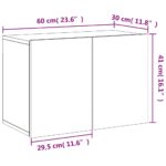 Meuble TV mural chêne sonoma 60x30x41 cm – Image 11