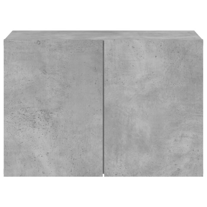Meuble TV mural gris béton 60x30x41 cm – Image 4