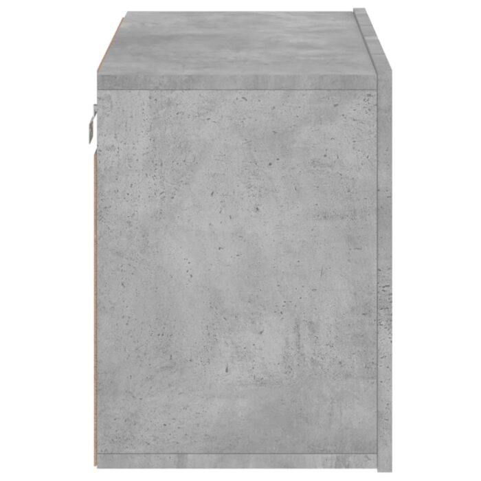 Meuble TV mural gris béton 60x30x41 cm – Image 5