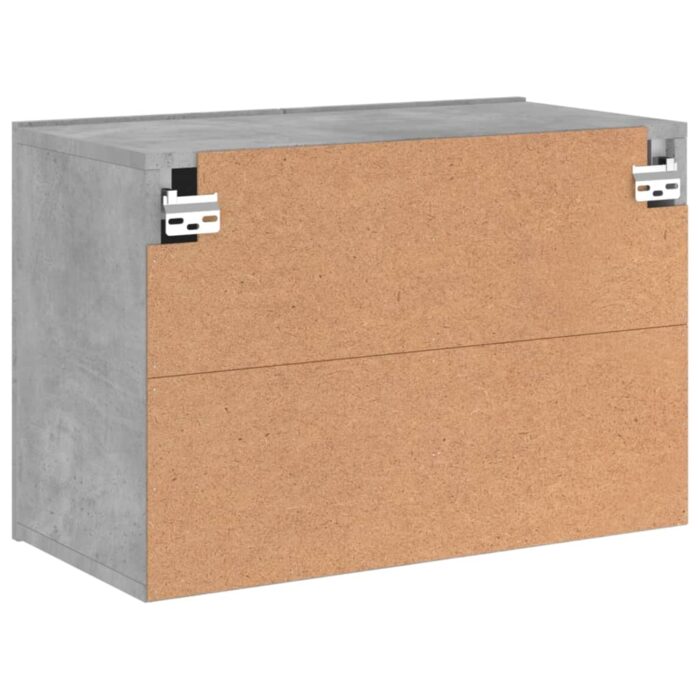 Meuble TV mural gris béton 60x30x41 cm – Image 6