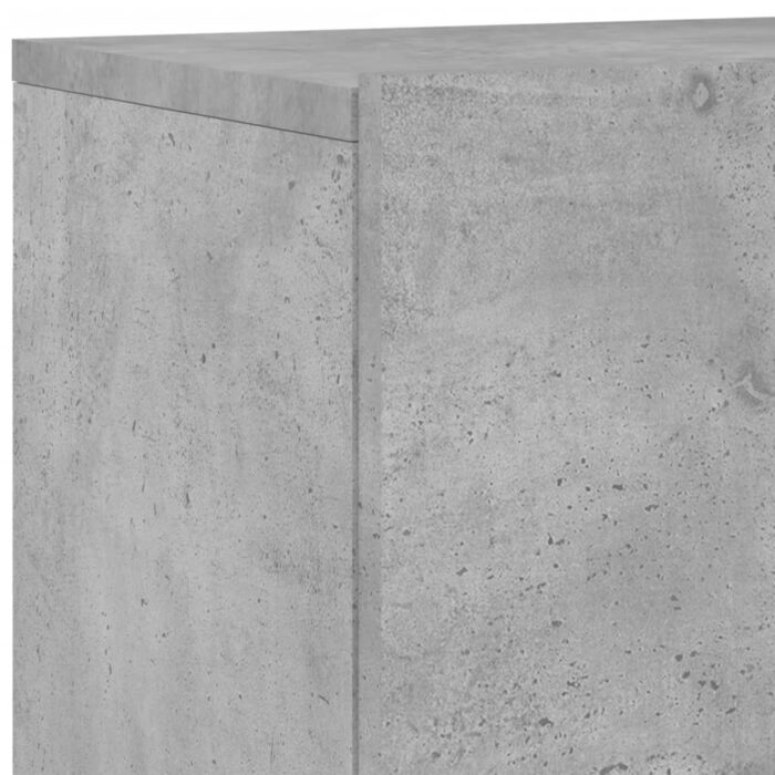 Meuble TV mural gris béton 60x30x41 cm – Image 7