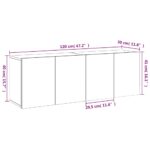 Meubles TV muraux 2 pcs chêne fumé 60x30x41 cm – Image 11