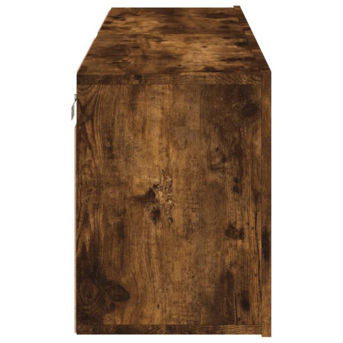 Meubles TV muraux 2 pcs chêne fumé 60x30x41 cm – Image 6