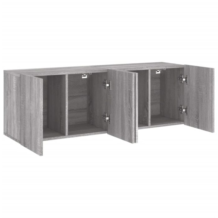 Meubles TV muraux 2 pcs sonoma gris 60x30x41 cm – Image 4