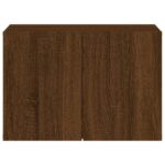 Meuble TV mural chêne marron 60x30x41 cm – Image 4