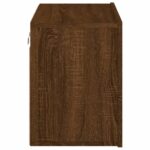 Meuble TV mural chêne marron 60x30x41 cm – Image 5