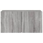 Meuble TV mural sonoma gris 80x30x41 cm – Image 4