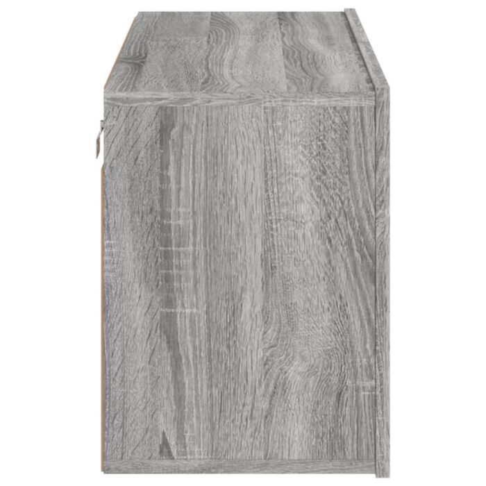 Meuble TV mural sonoma gris 80x30x41 cm – Image 5