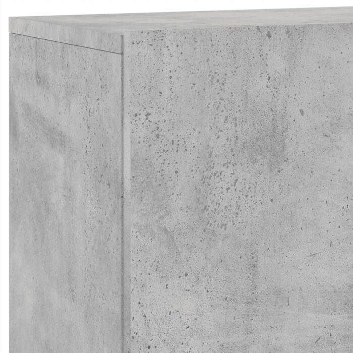 Meuble TV mural gris béton 100x30x41 cm – Image 7