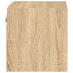 Meuble TV mural avec lumières LED chêne sonoma 30x28,5x30 cm – Image 7