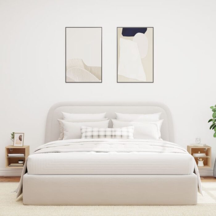 Meubles TV muraux lumières LED 2 pcs chêne sonoma 30x28,5x30 cm – Image 2