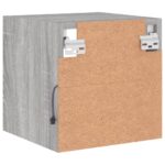 Meubles TV muraux et lumières LED 2pcs sonoma gris 30x28,5x30cm – Image 8
