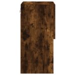 Meuble TV avec lumières LED chêne fumé 30,5x30x60 cm – Image 8