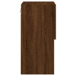 Meuble TV avec lumières LED chêne marron 30,5x30x60 cm – Image 8