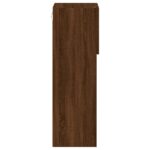 Meuble TV avec lumières LED chêne marron 30,5x30x90 cm – Image 8