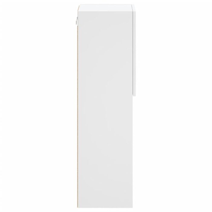Meuble TV avec lumières LED blanc 30,5x30x102 cm – Image 8