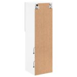 Meuble TV avec lumières LED blanc 30,5x30x102 cm – Image 9