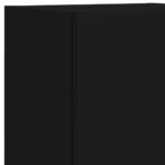 Meuble TV avec lumières LED noir 30,5x30x102 cm – Image 11