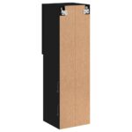Meuble TV avec lumières LED noir 30,5x30x102 cm – Image 9