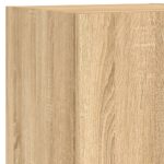 Meuble TV avec lumières LED chêne sonoma 30,5x30x102 cm – Image 11