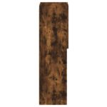 Meuble TV avec lumières LED chêne fumé 30,5x30x102 cm – Image 8