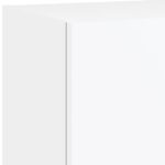 Meuble TV avec lumières LED blanc 40,5x30x60 cm – Image 11